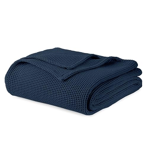 Waffle Knit Blanket blanket/throw with nature-inspired artwork