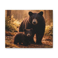 Momma Bear and Cub Wilderness Stretched Canvas