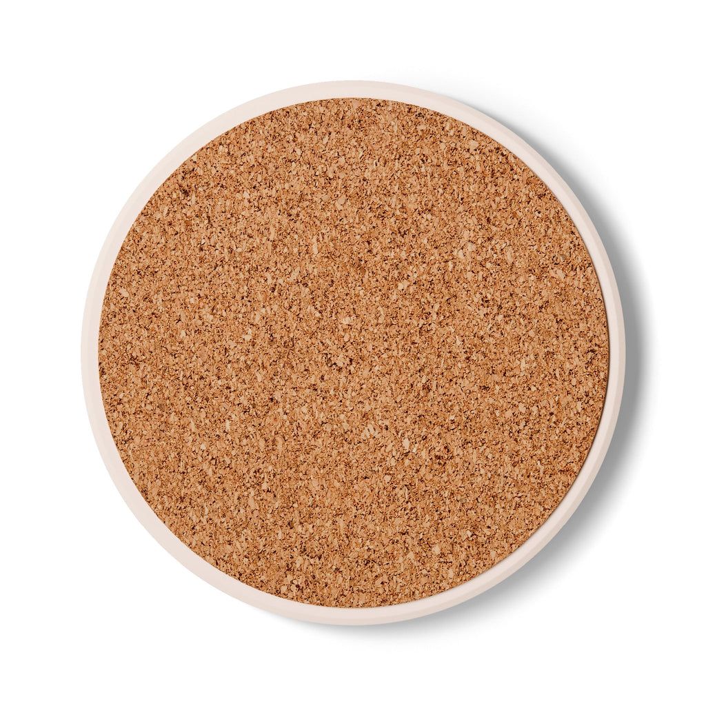 Sunset Mountain Valley Floral Scene coaster with nature-inspired artwork - product view 5