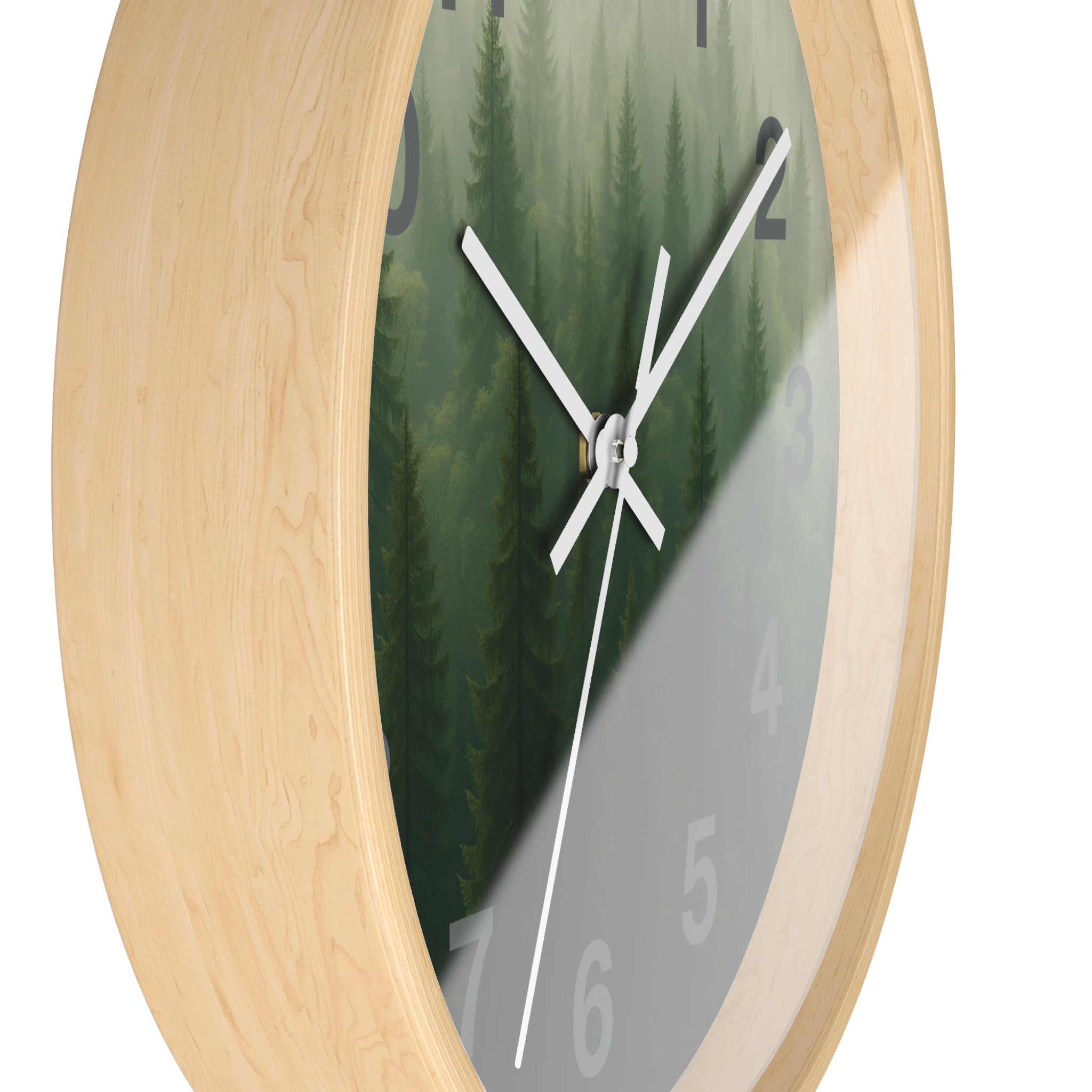 The Quiet Forest Wall – Nature wall clock with nature-inspired artwork - product view 6