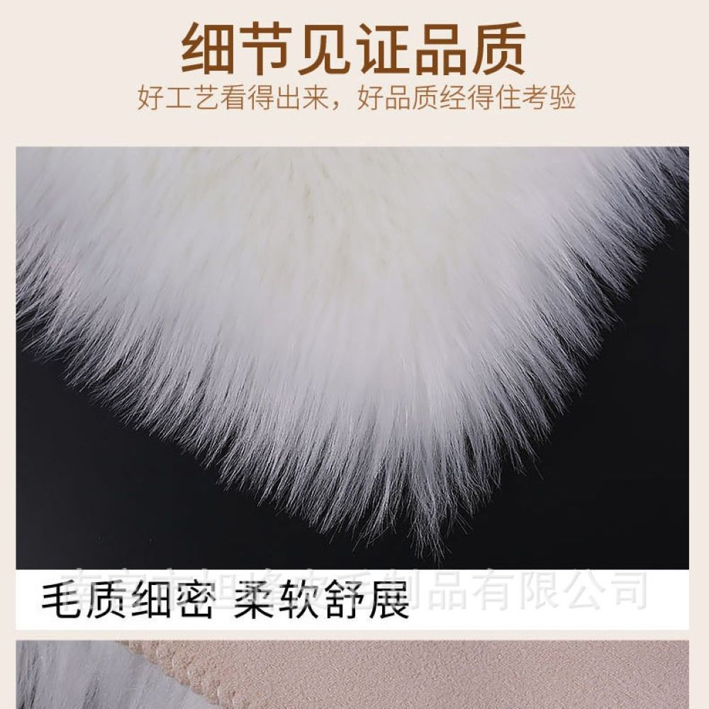 Throw with 450g Insert, Purple, Faux Fur, 16, Decorative Cushion – pillow cover with nature-inspired artwork - product view 9