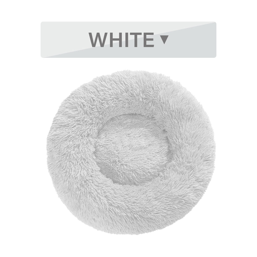 Fluffy Donut Dog Bed uncategorized / needs cleanup with nature-inspired artwork - product view 3