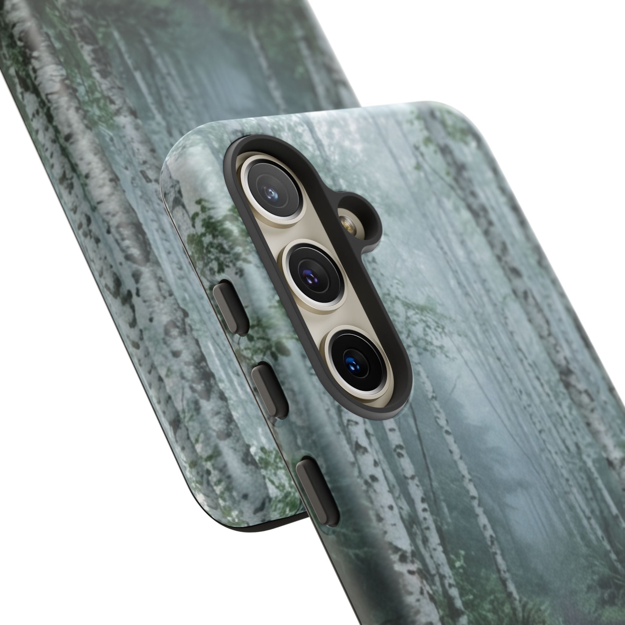 Twilight Birch Tree Path Phone Case