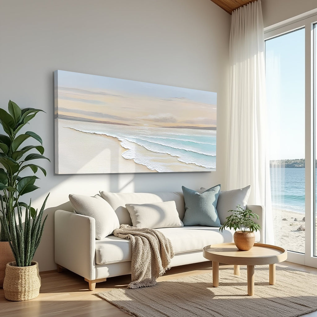 Serene Ocean Wave Coastal Iv wall art with nature-inspired artwork - product view 4