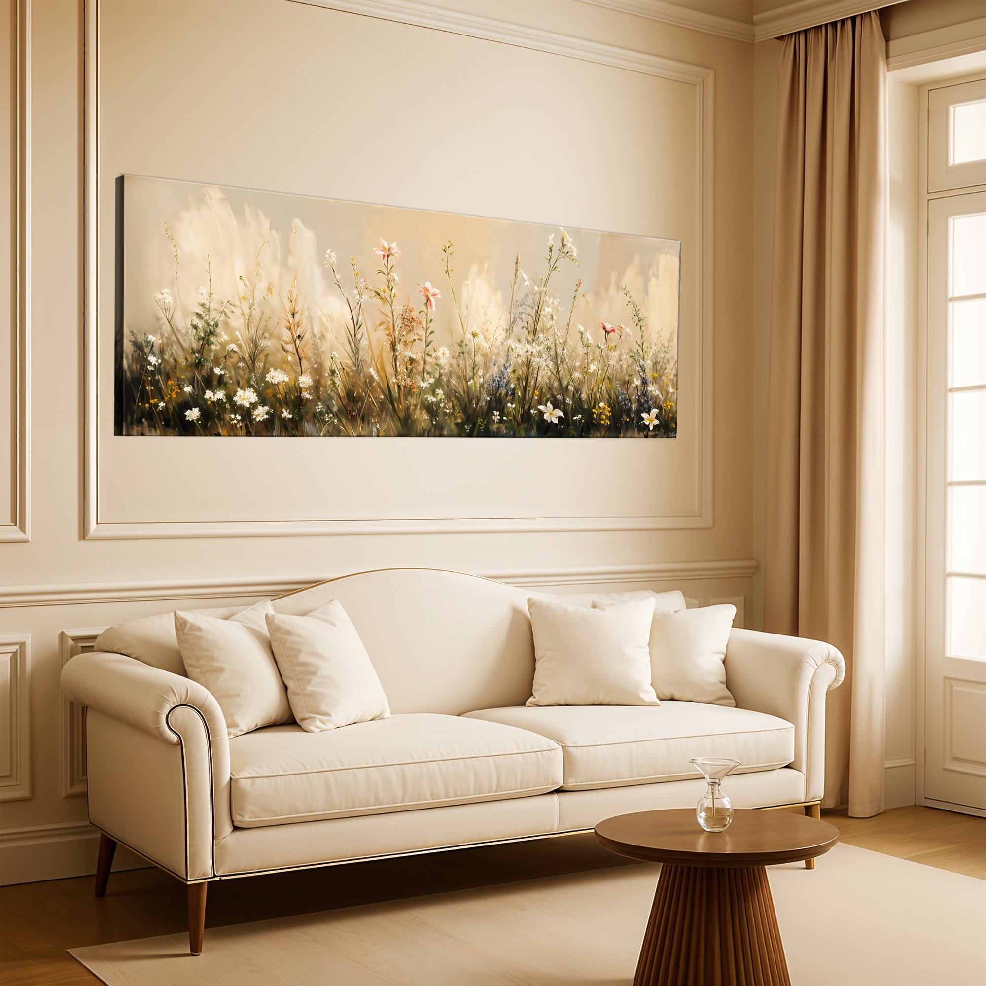 Flower Field wall art with nature-inspired artwork - product view 4