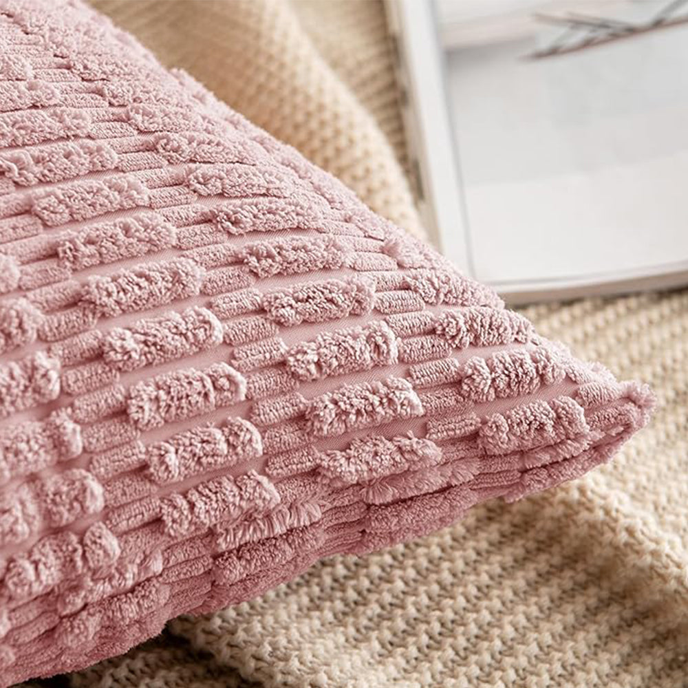 18"x18" Tufted Dot Corduroy Throw Pillow 16 Colors Soft 3d Dotted pillow cover with nature-inspired artwork - product view 19