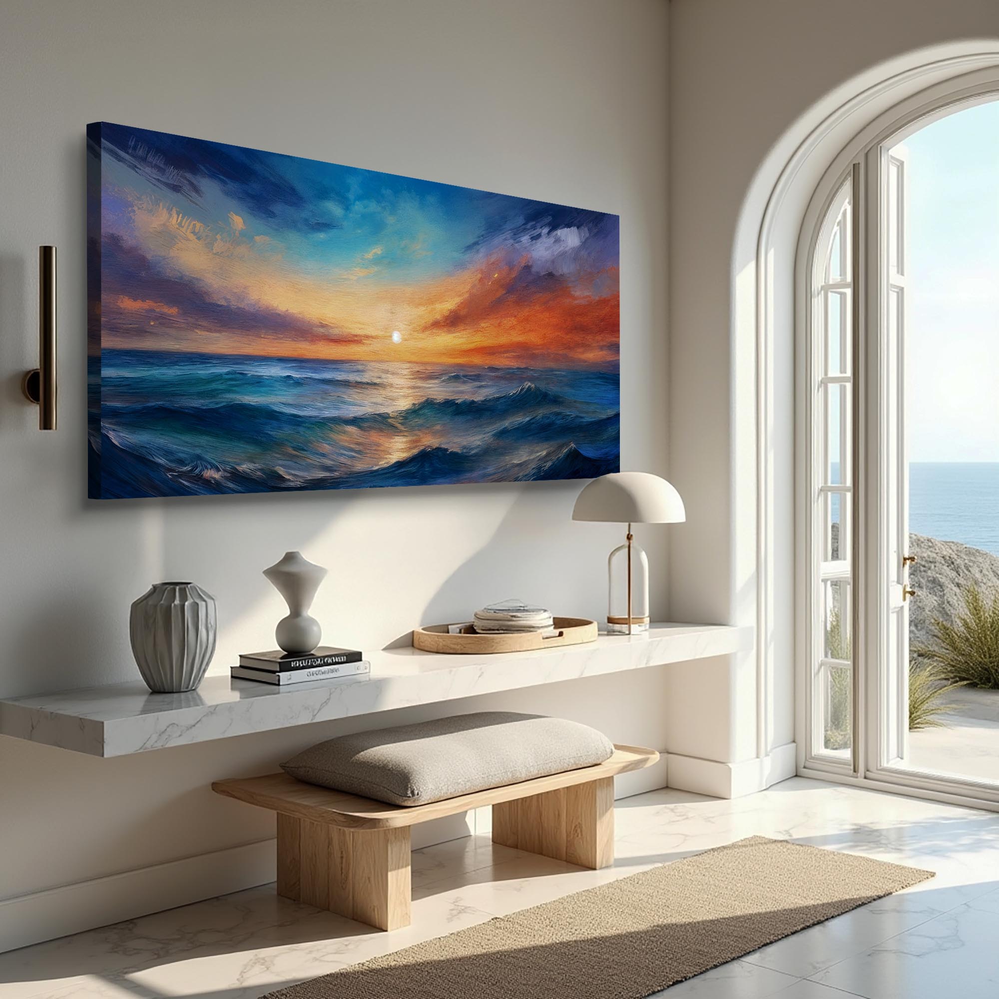 Waterscape Abstract Xiii wall art with nature-inspired artwork - product view 4