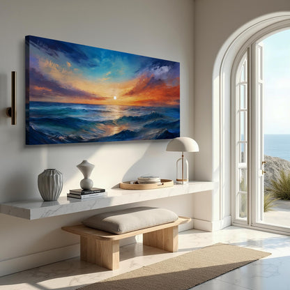 Waterscape Abstract Xiii wall art with nature-inspired artwork - product view 4