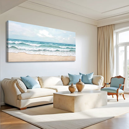 Serene Ocean Wave Coastal wall art with nature-inspired artwork - product view 5
