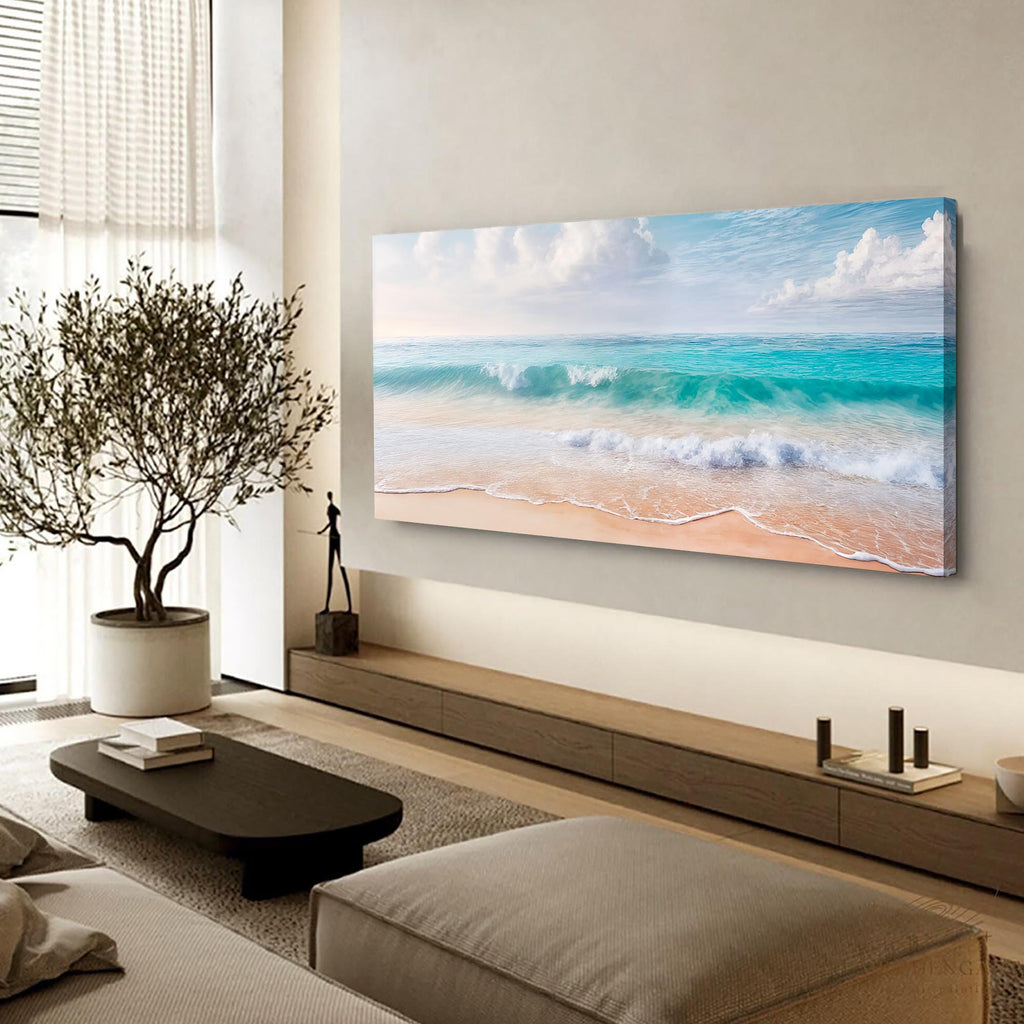 Serene Ocean Wave Coastal Xii wall art with nature-inspired artwork - product view 4