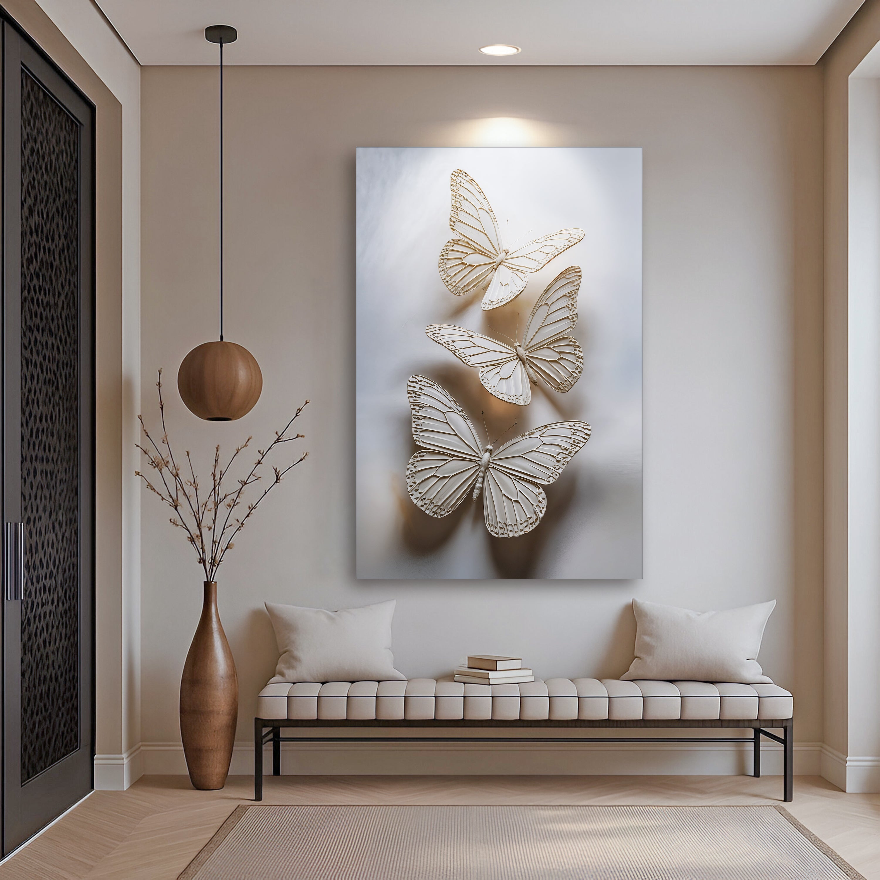 Delicate Flight wall art with nature-inspired artwork - product view 3
