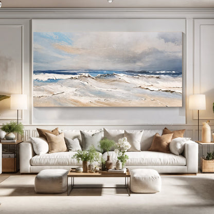 Serene Ocean Wave Coastal Ix wall art with nature-inspired artwork - product view 5
