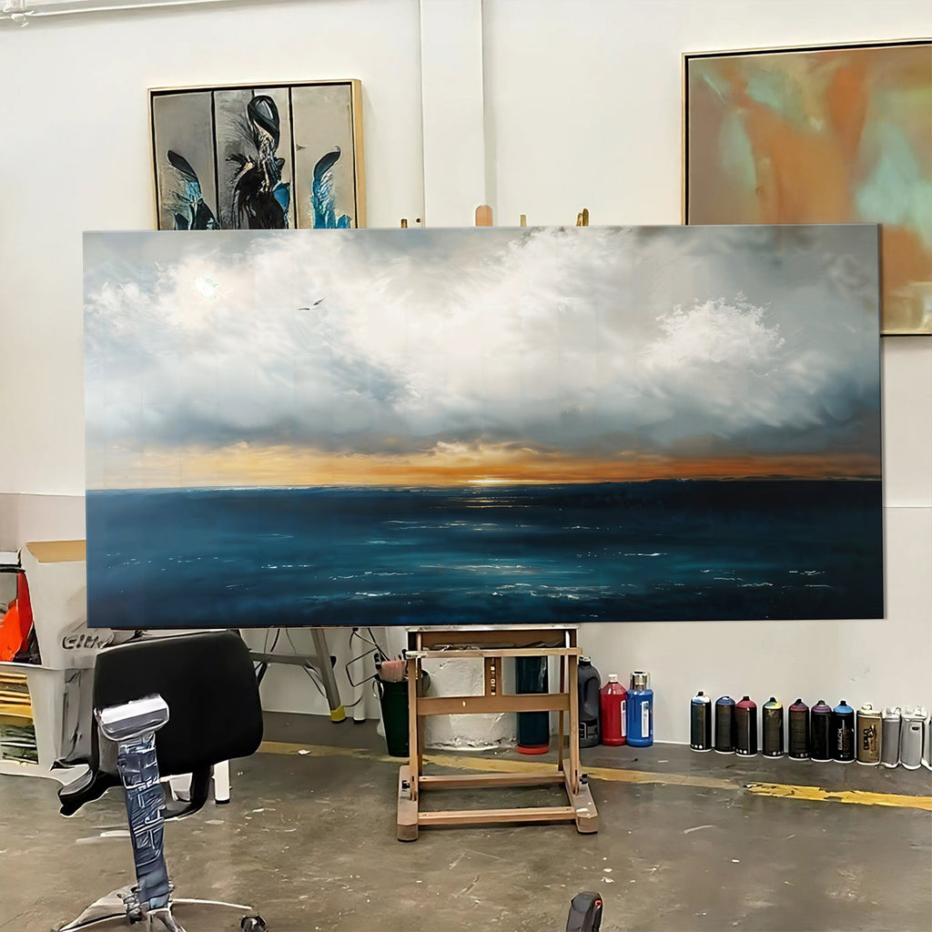 Waterscape Abstract Iii wall art with nature-inspired artwork - product view 4