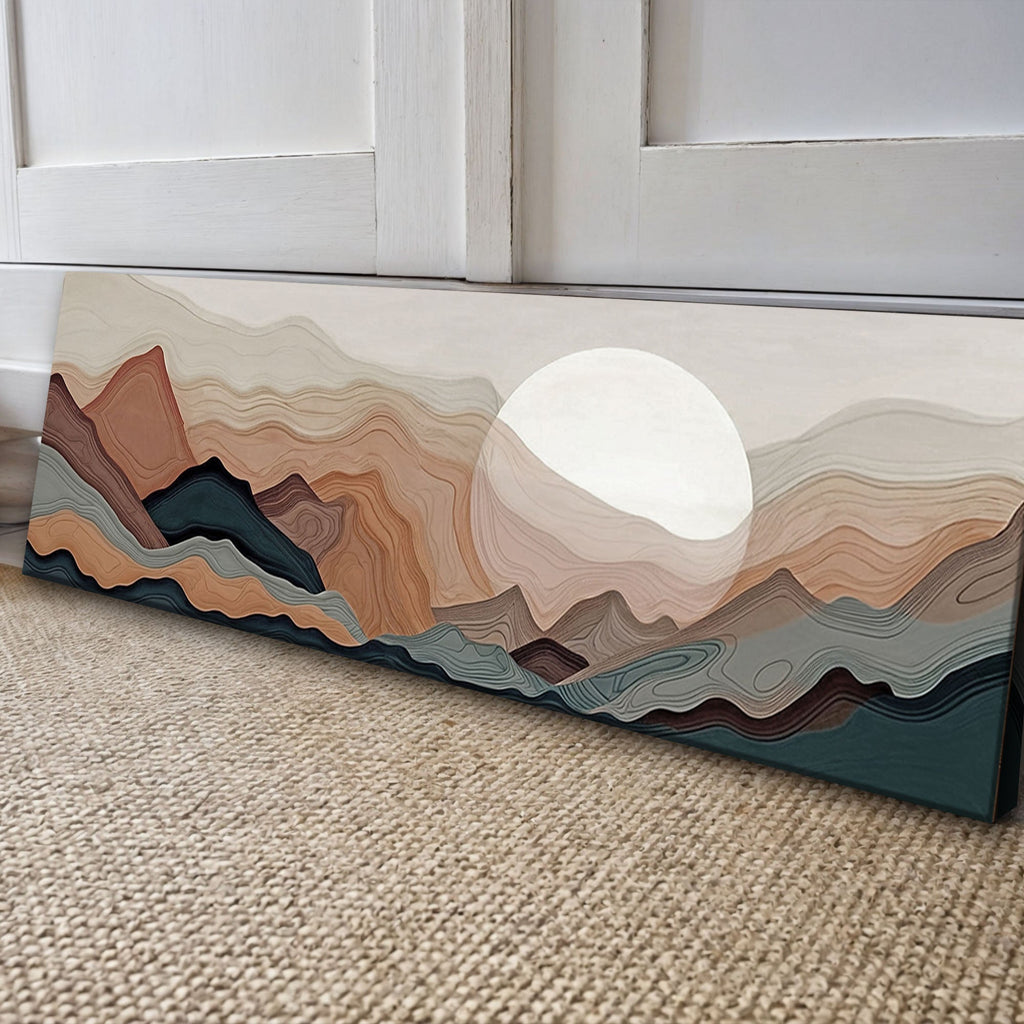 Abstract Mountains Landscape wall art with nature-inspired artwork - product view 4