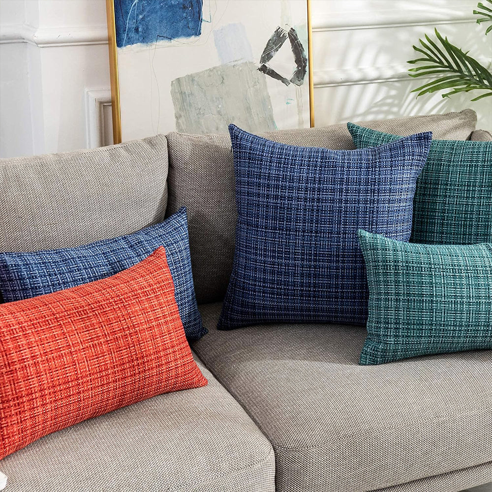Premium Outdoor Waterproof Throw and Insert 2 Sizes Bright Colors pillow cover with nature-inspired artwork - product view 9