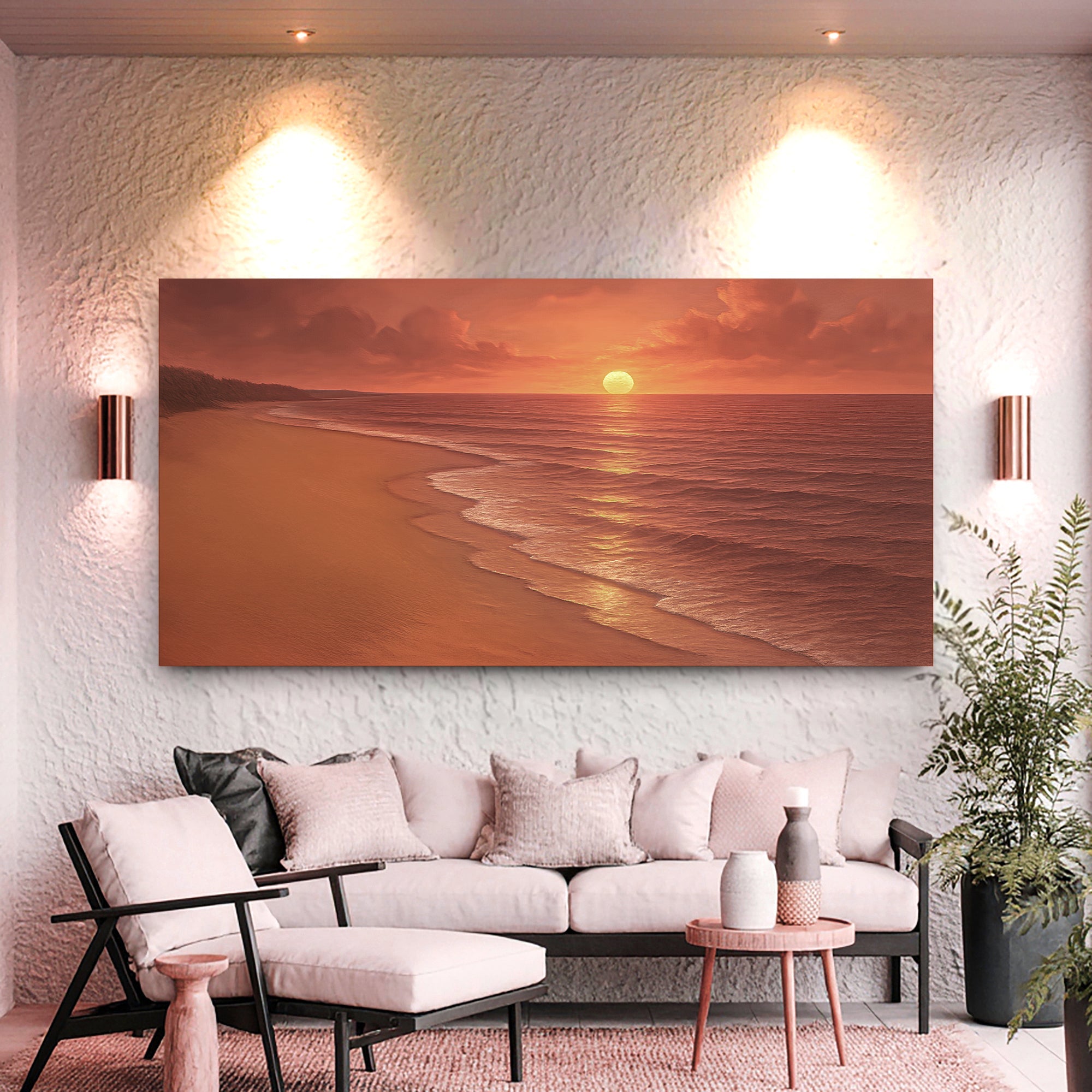 Beach Shoreline Coastal Vii wall art with nature-inspired artwork - product view 4