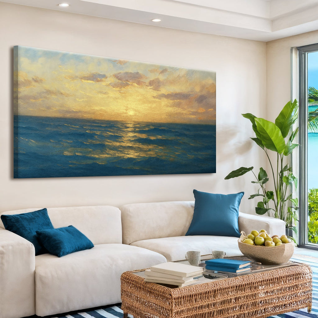 Waterscape Abstract Vii wall art with nature-inspired artwork - product view 5