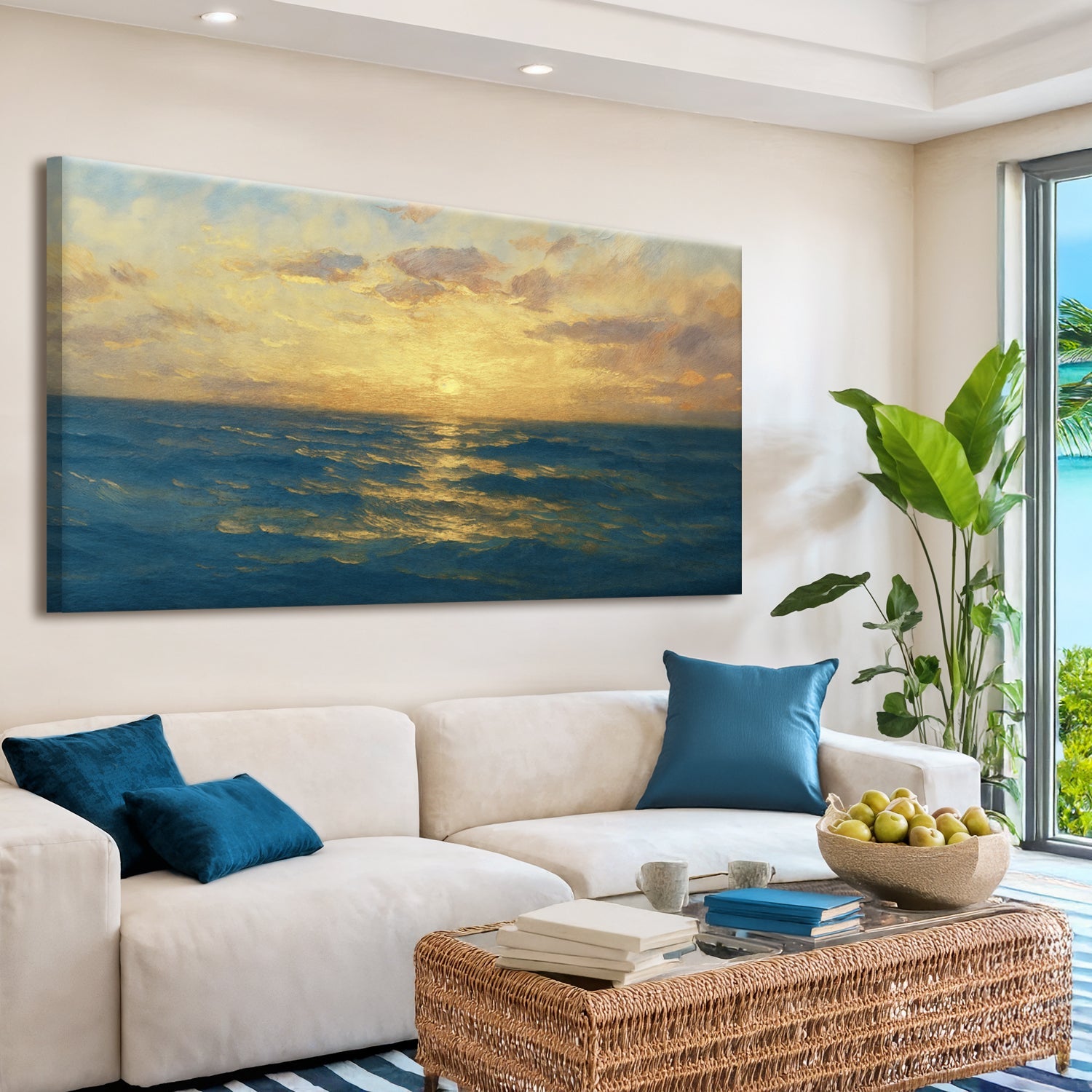 Waterscape Abstract Vii wall art with nature-inspired artwork - product view 5