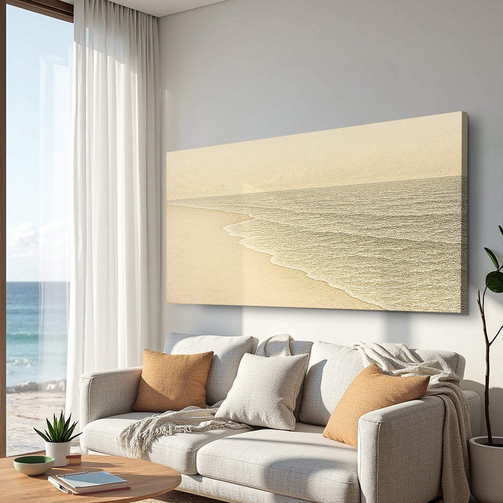 Beach Shoreline Coastal Iii wall art with nature-inspired artwork - product view 4