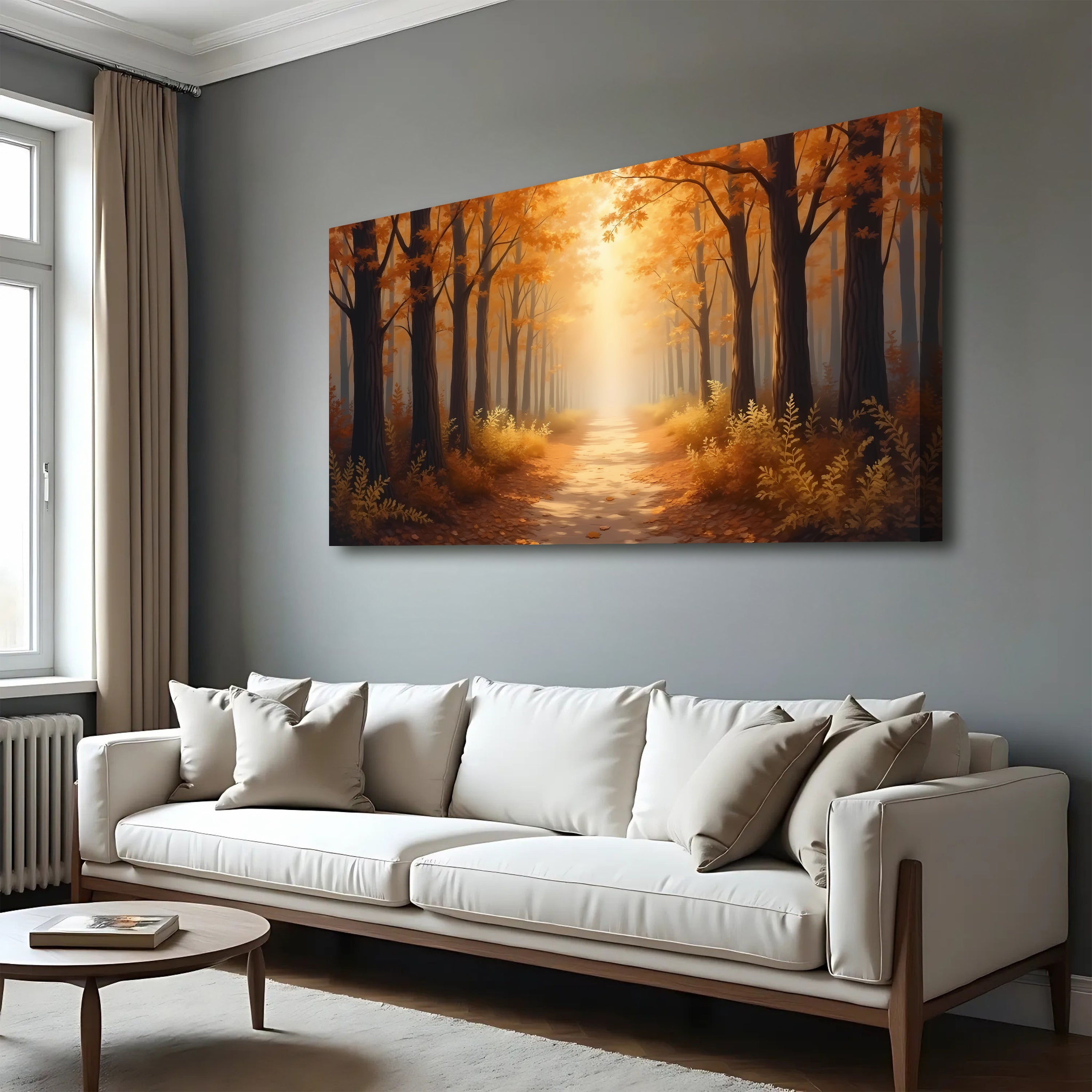 Abstract Forest Landscape wall art with nature-inspired artwork - product view 4