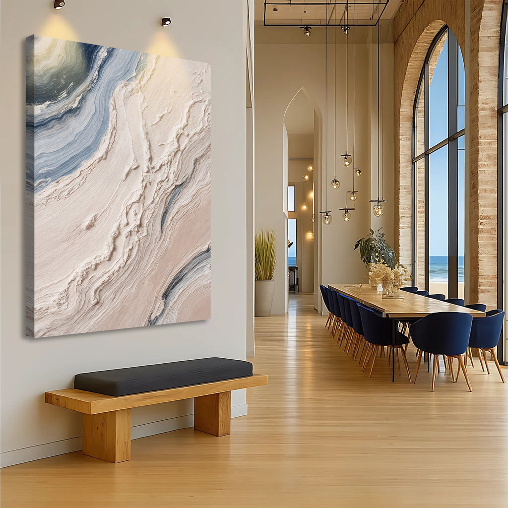 Minimalist Waves Iii wall art with nature-inspired artwork - product view 2