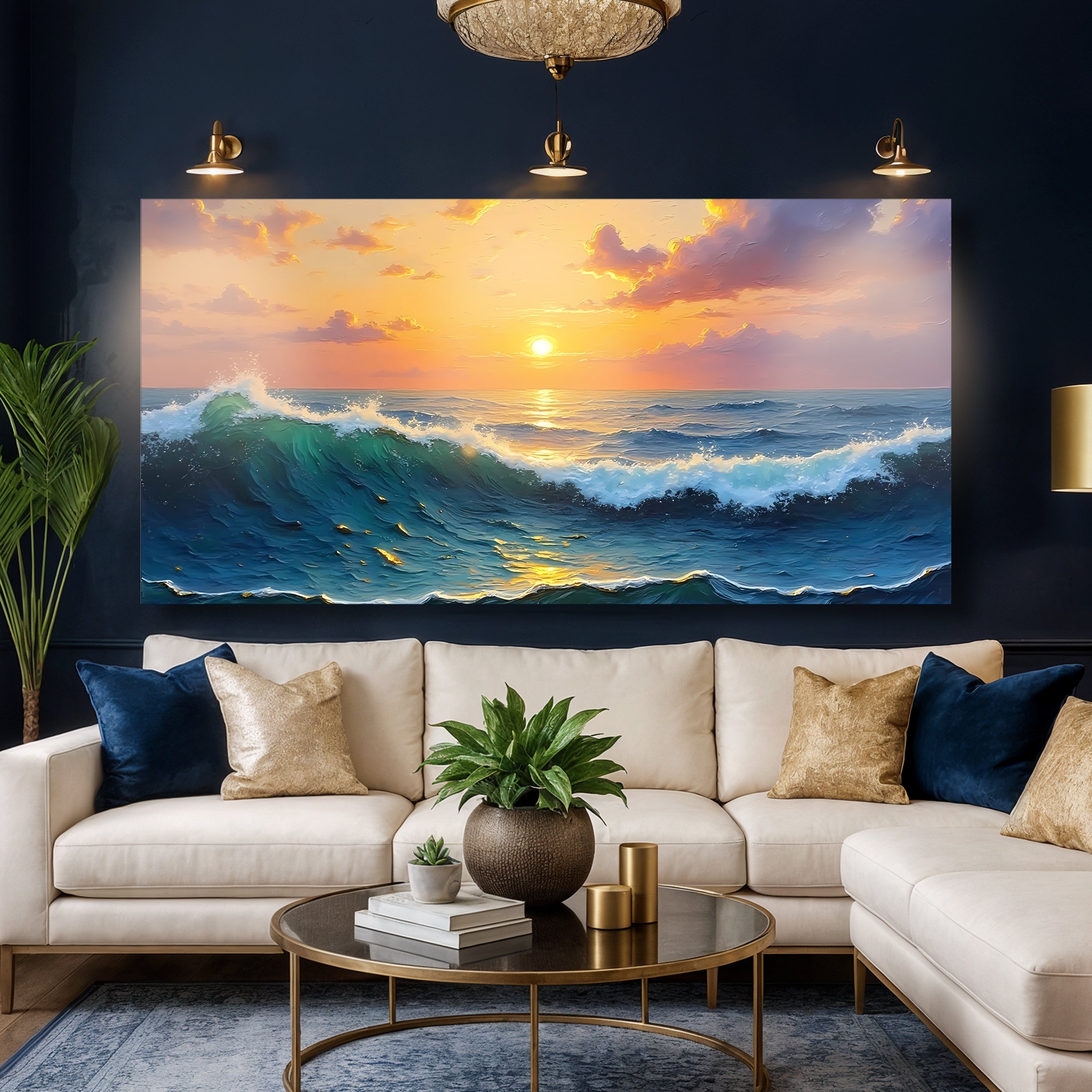 Waterscape Abstract Xii wall art with nature-inspired artwork
