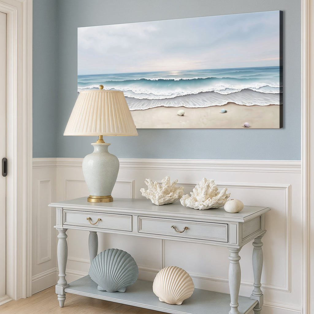 Serene Ocean Wave Coastal Iii wall art with nature-inspired artwork - product view 5