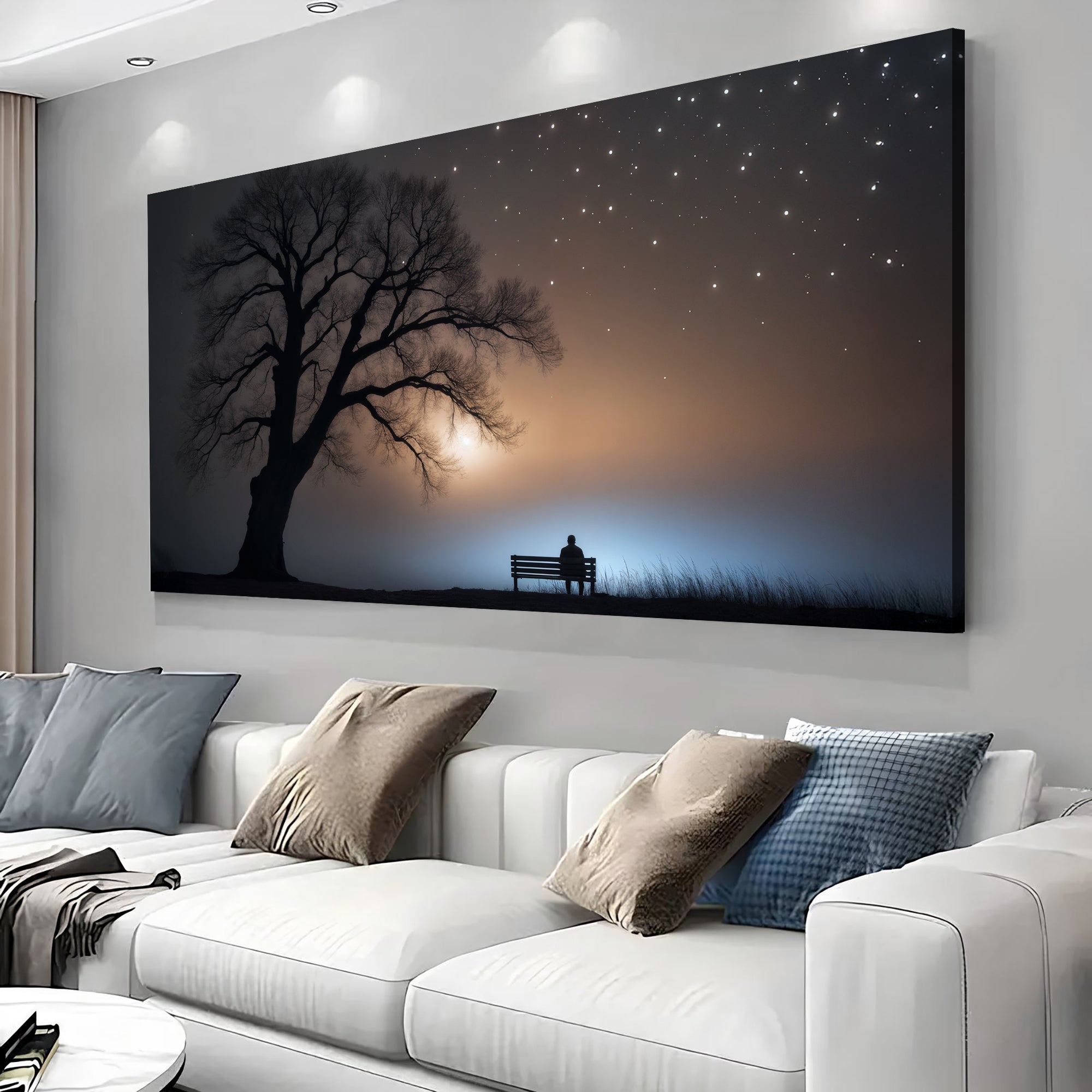 Modern Nature Scenery wall art with nature-inspired artwork - product view 4