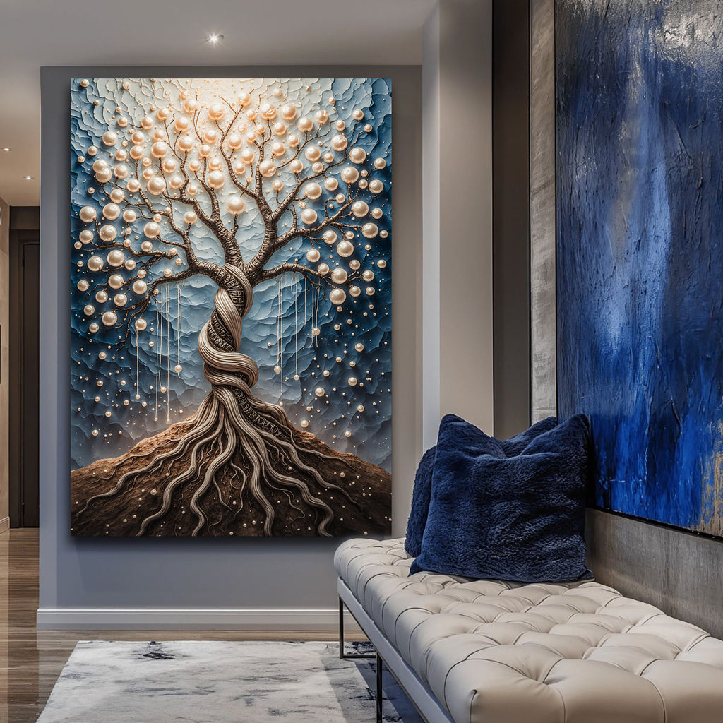 The Pearl Tree wall art with nature-inspired artwork - product view 4