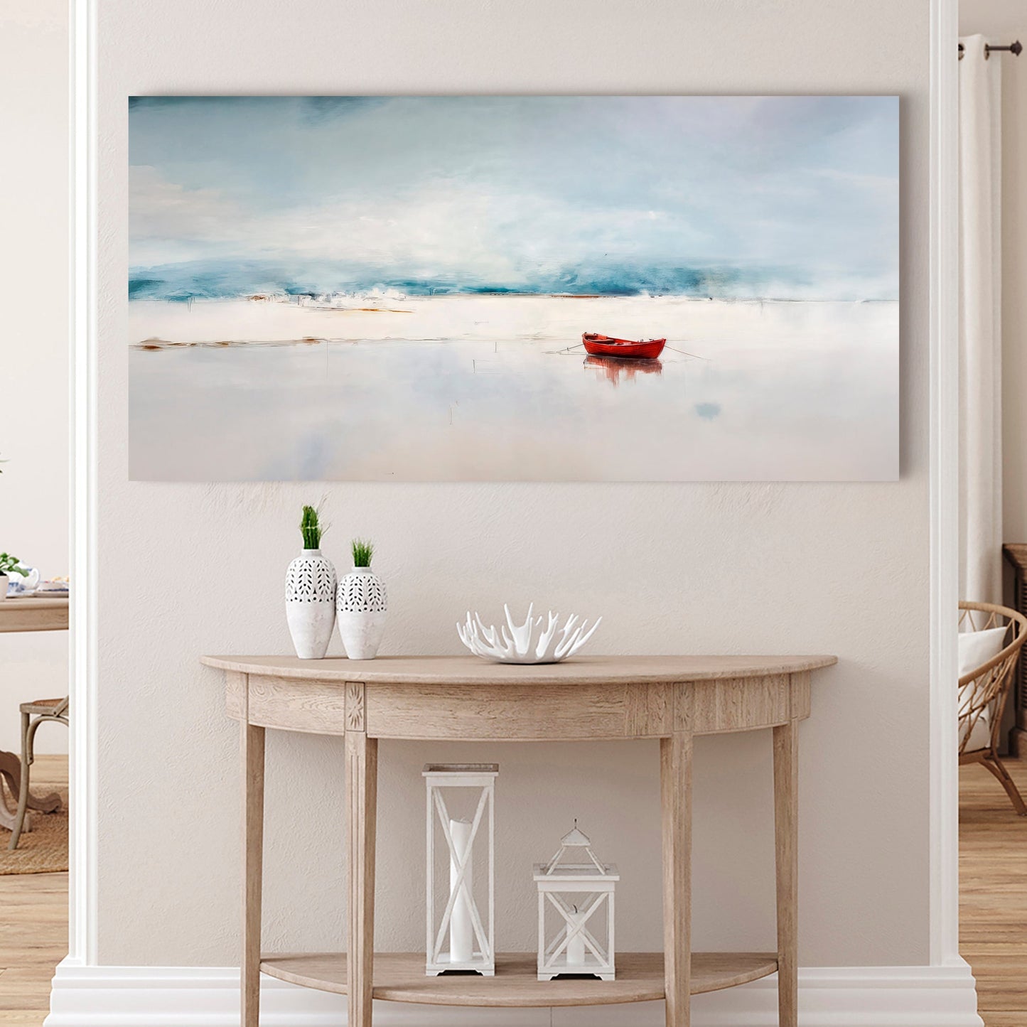 Misty Morning Abstract wall art with nature-inspired artwork - product view 5