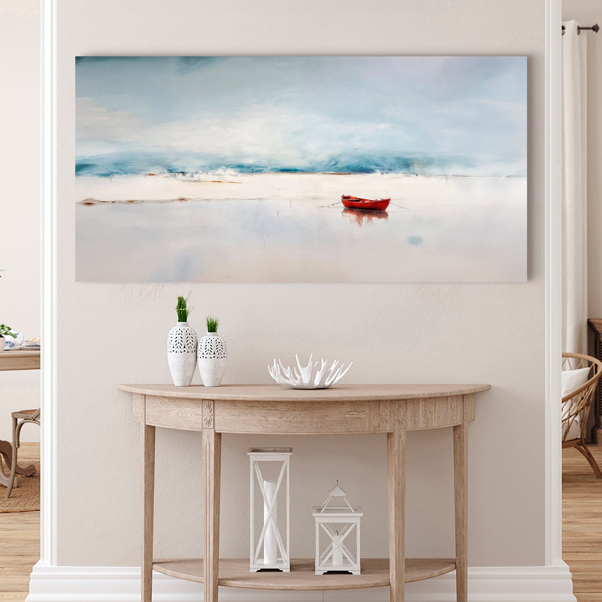 Misty Morning Abstract wall art with nature-inspired artwork - product view 5