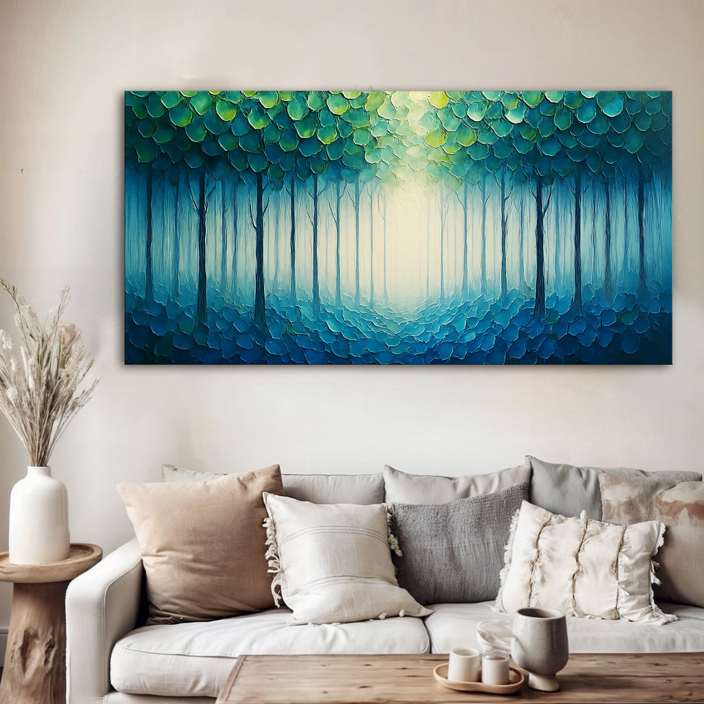 Forest Whispers Impasto wall art with nature-inspired artwork - product view 2
