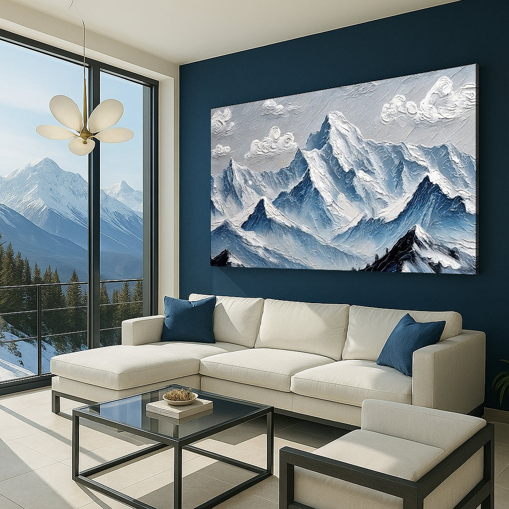 Mountain Minimalist wall art with nature-inspired artwork - product view 4