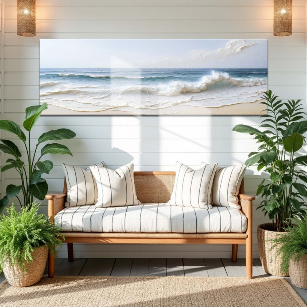 Ocean Wave Seascape wall art with nature-inspired artwork - product view 4