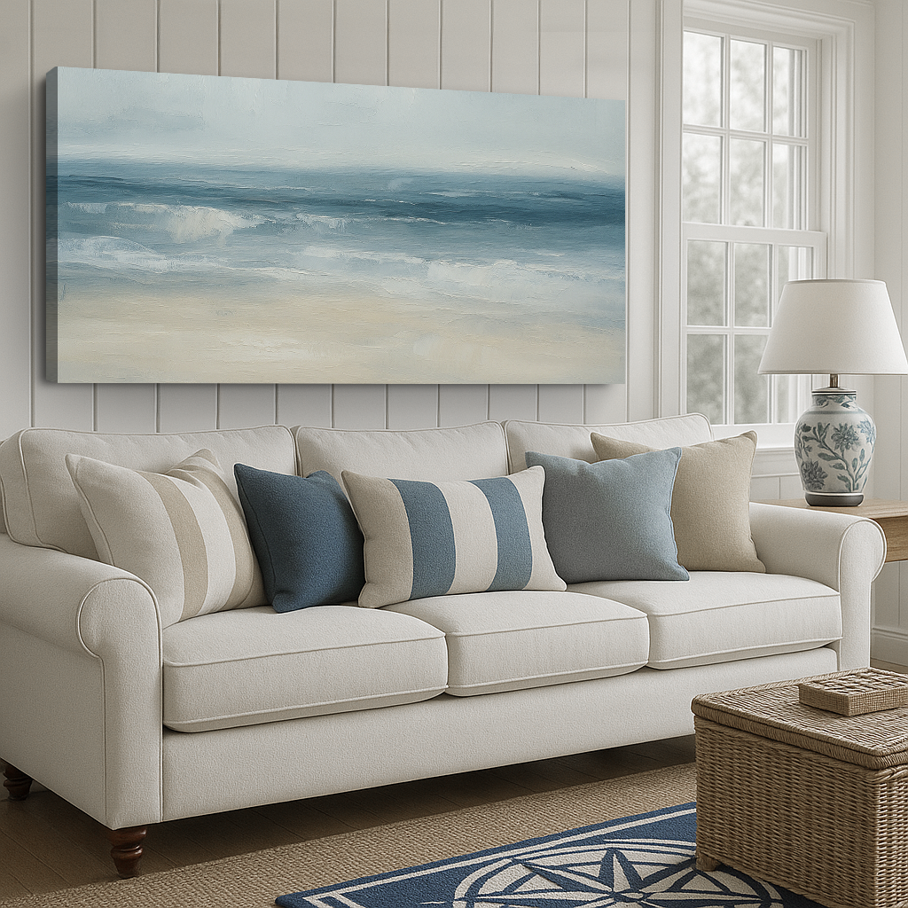 Waterscape Abstract Ix wall art with nature-inspired artwork - product view 2