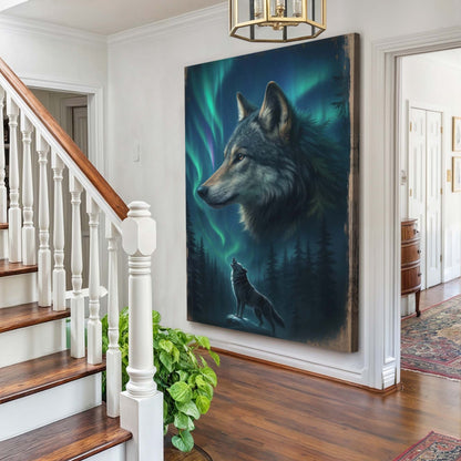 Wolf Double Exposure Iv wall art with nature-inspired artwork - product view 2