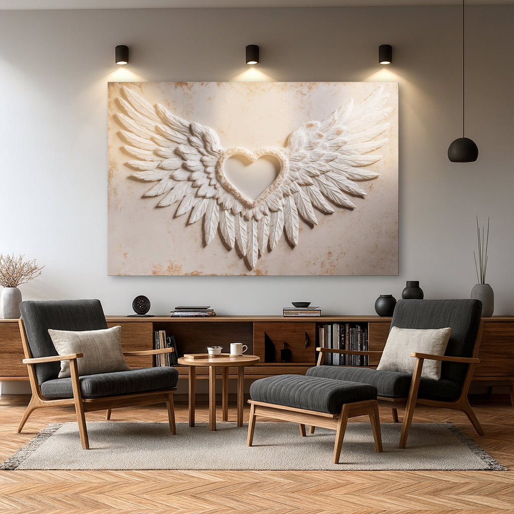 Wings of Love Abstract Ii wall art with nature-inspired artwork - product view 3