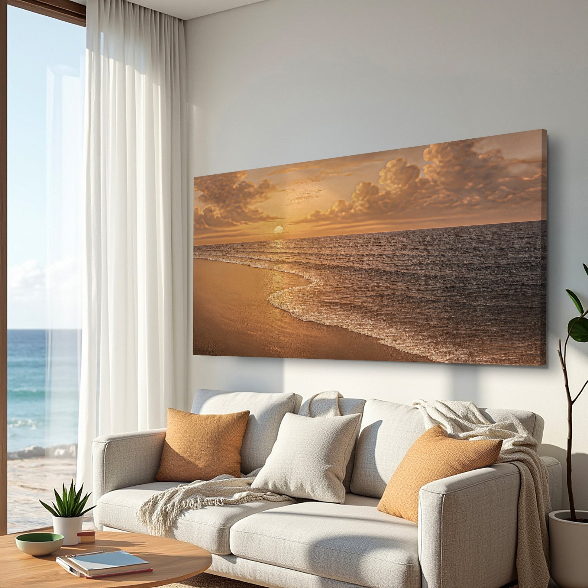 Beach Shoreline Coastal Viii wall art with nature-inspired artwork - product view 4