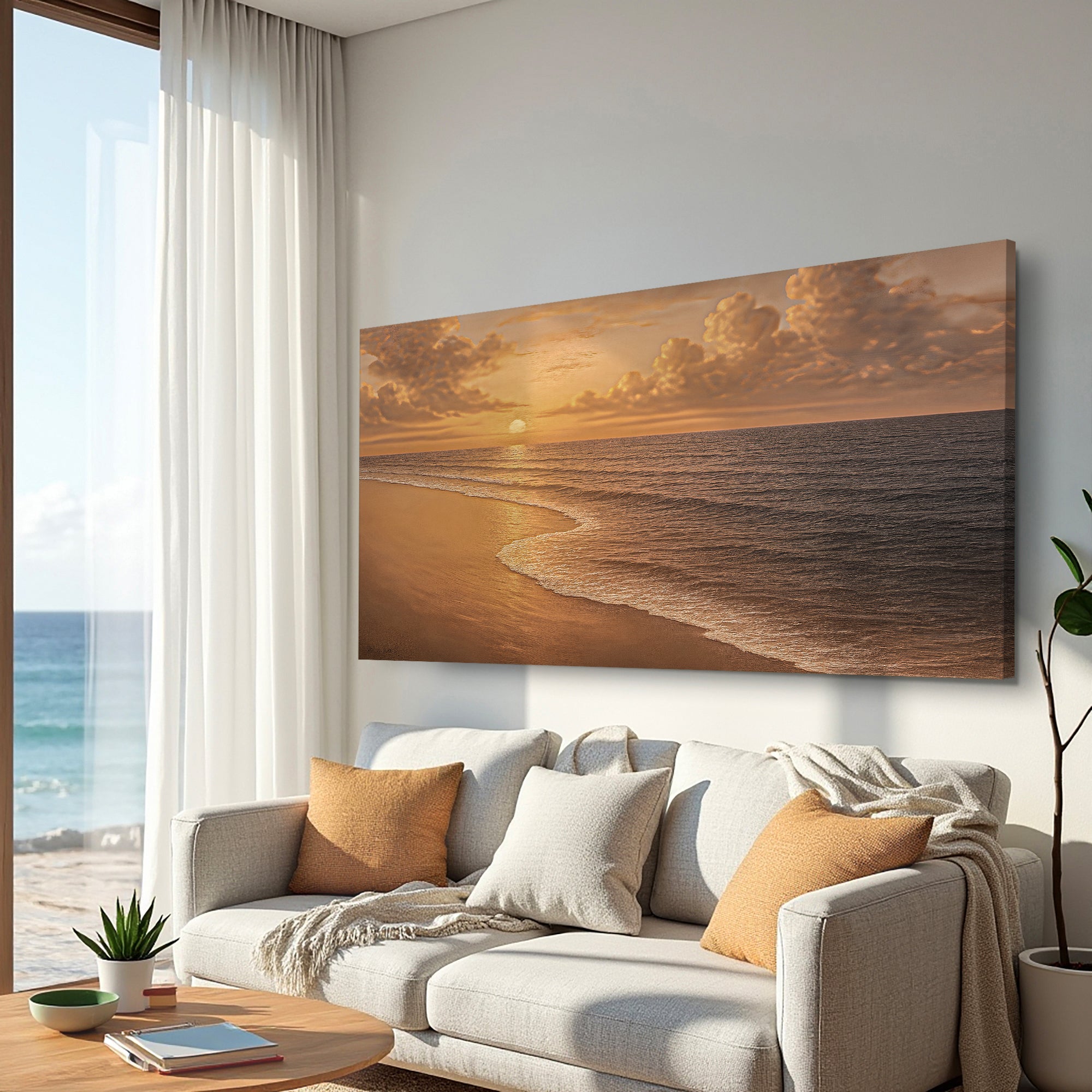 Beach Shoreline Coastal Viii wall art with nature-inspired artwork - product view 4
