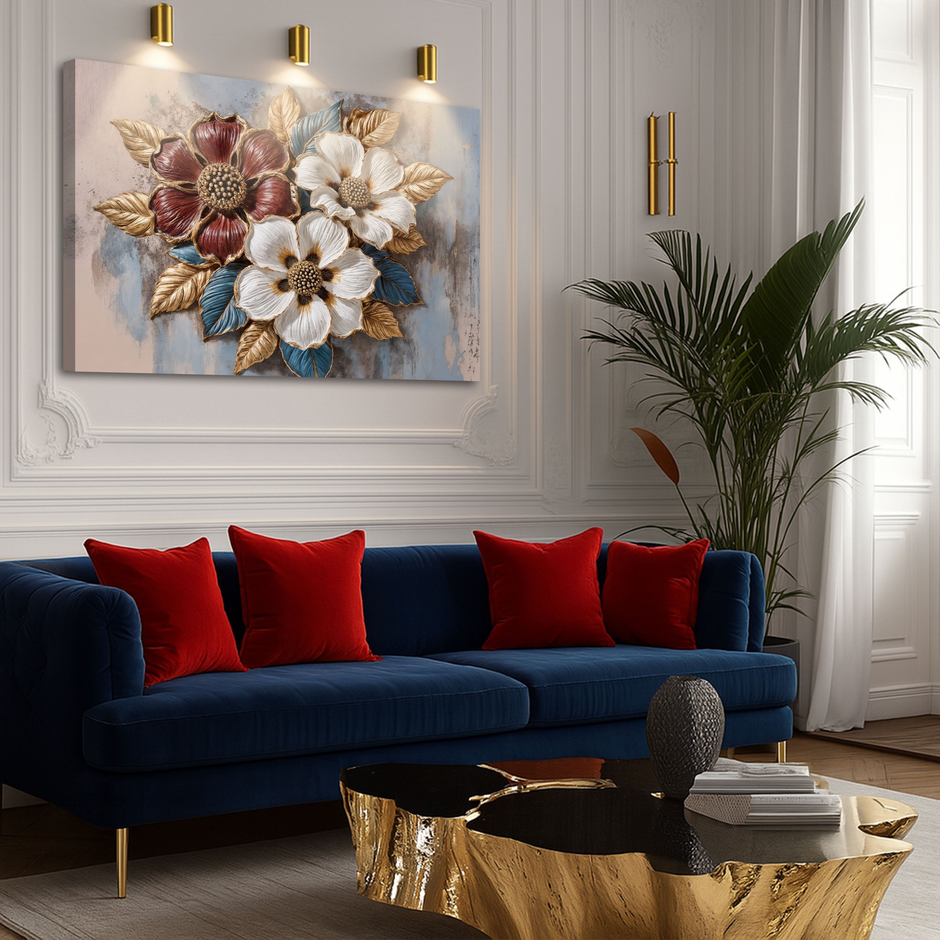 Floral Symphony Ii wall art with nature-inspired artwork - product view 4