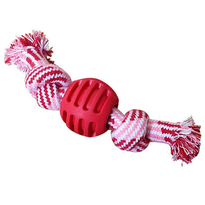 Pet Dog Toy Cotton Rope Double Knot Ball Bite Resistant Tooth uncategorized / needs cleanup with nature-inspired artwork - product view 8