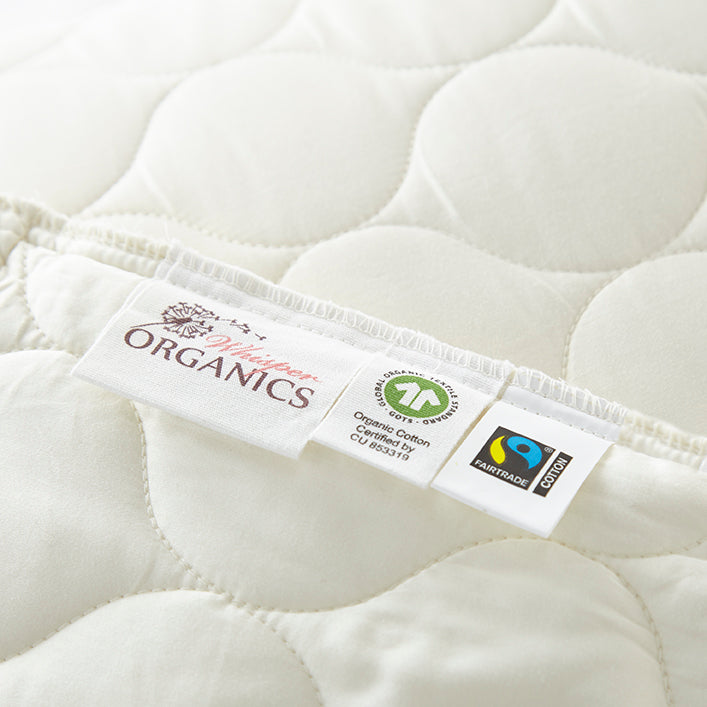 Organic Cotton Quilted Pillow Protectors pillow cover with nature-inspired artwork - product view 2