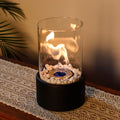 10.5 Inch High Portable Tabletop Fireplace uncategorized / needs cleanup with nature-inspired artwork