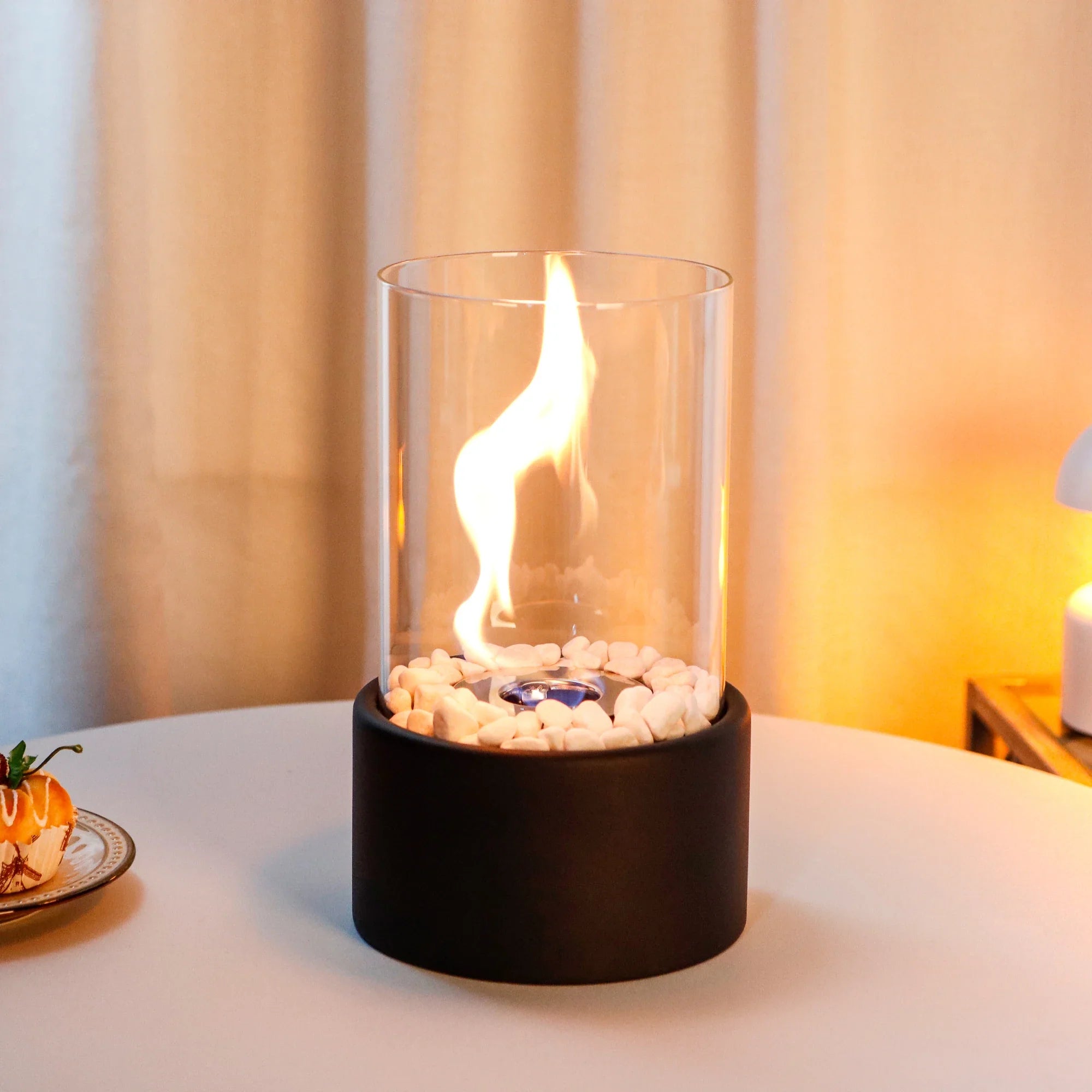 10.5 Inch High Portable Tabletop Fireplace uncategorized / needs cleanup with nature-inspired artwork - product view 3