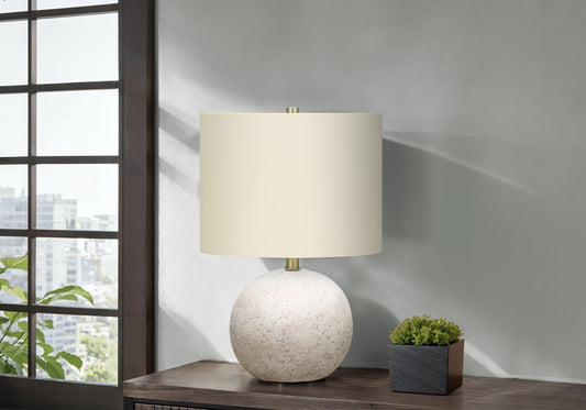 Beige or Gray Concrete Table Lamp