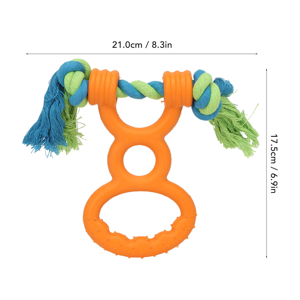 Dog Ring Rope Toy Safe Portable Dog Chew Teething Toy for Training uncategorized / needs cleanup with nature-inspired artwork - product view 5