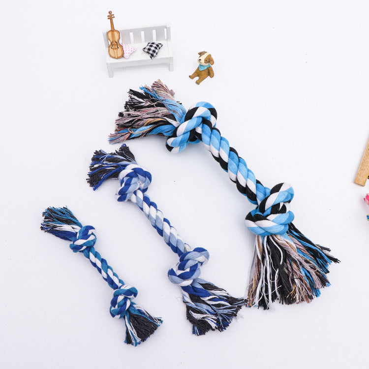 Double Knot Cotton Rope Knot Dog Toy uncategorized / needs cleanup with nature-inspired artwork - product view 5
