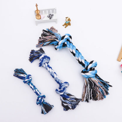 Double Knot Cotton Rope Knot Dog Toy uncategorized / needs cleanup with nature-inspired artwork - product view 5