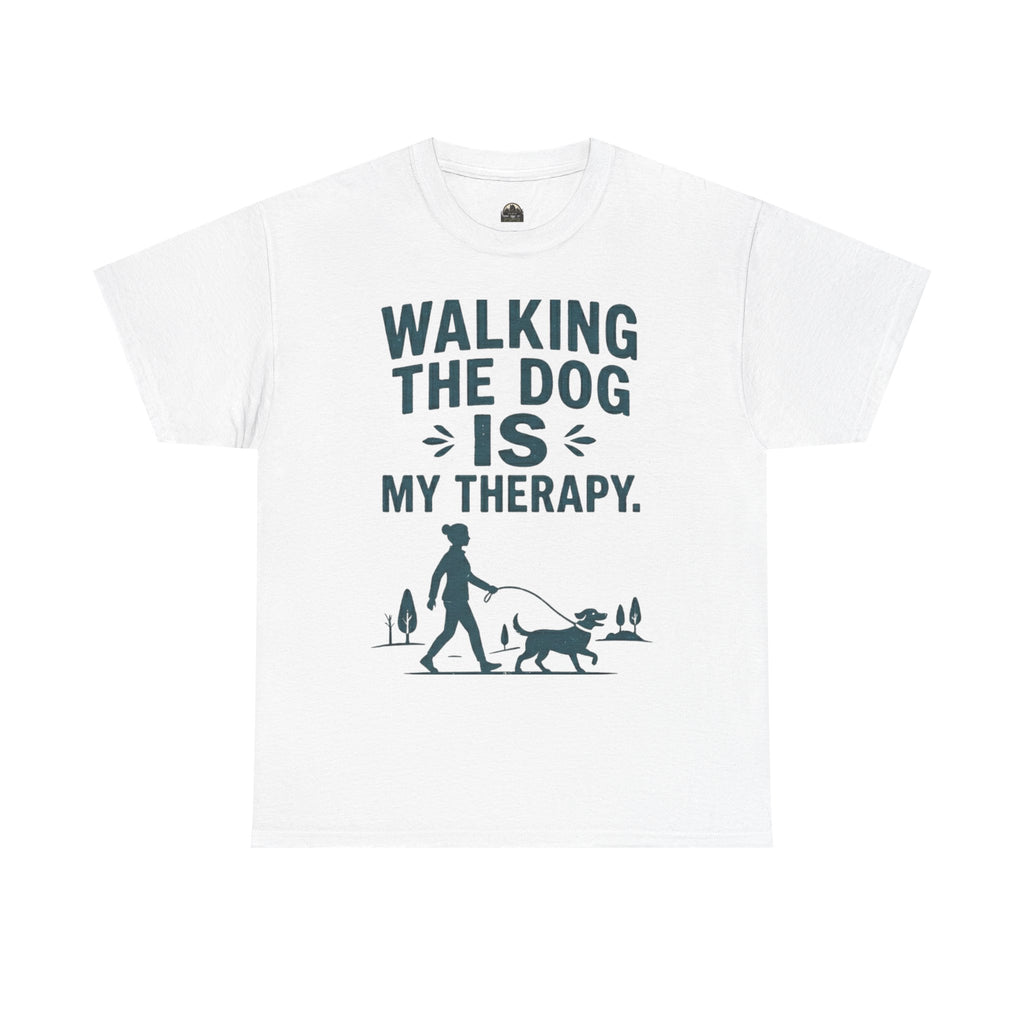 Walking the Dog Is My Therapy T t-shirt with nature-inspired artwork - product view 13