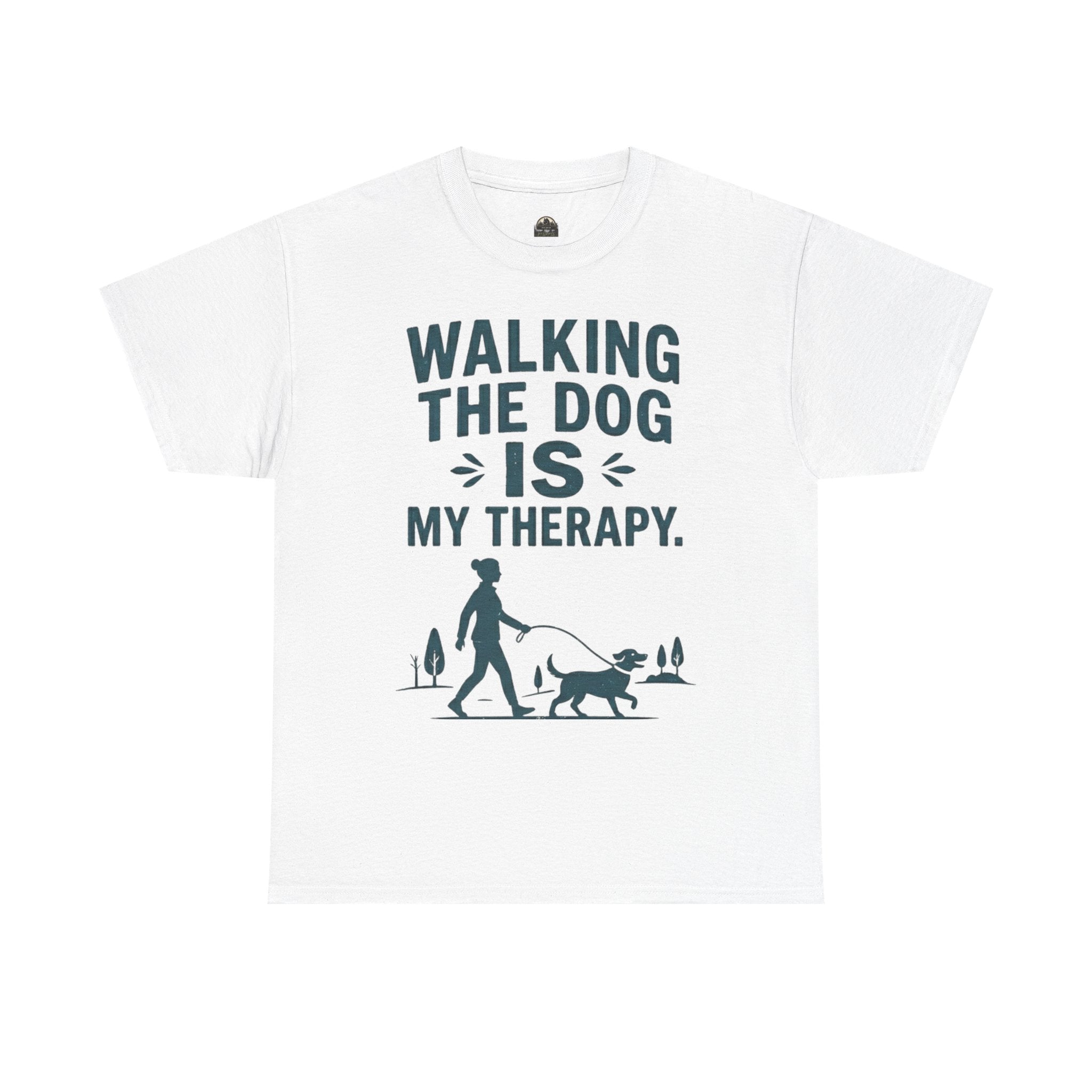 Walking the Dog Is My Therapy T t-shirt with nature-inspired artwork - product view 13